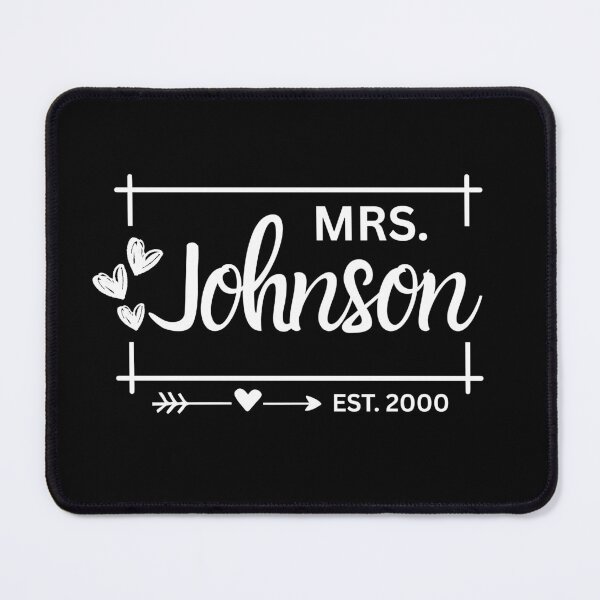 Item preview, Mrs. Johnson Estimated 2000 - 25th Wedding Anniversary Gift for Her Wifey Women designed and sold by Mozaic Clothes.