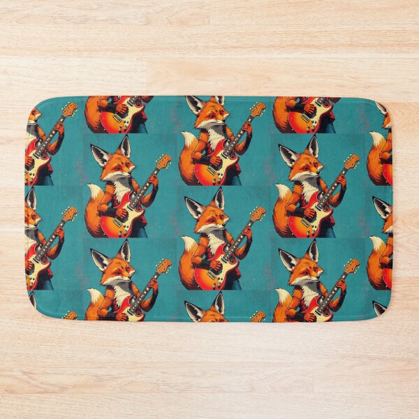 Item preview, Cute fox playing  guitar  designed and sold by Dogandesighn.