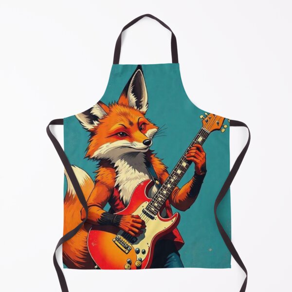Item preview, Cute fox playing guitar designed and sold by Dogandesighn.
