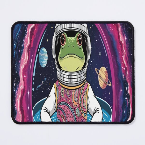 Item preview, Cosmic Groove: Retro Frog in Space designed and sold by automaticvideos.