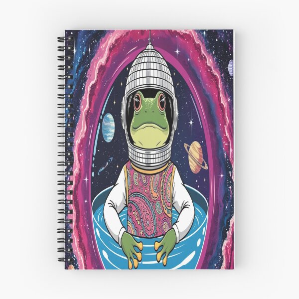 Item preview, Cosmic Groove: Retro Frog in Space designed and sold by automaticvideos.