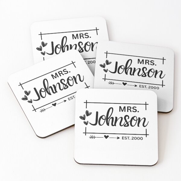 Item preview, Mrs. Johnson Estimated 2000 - 25th Wedding Anniversary Gift for Her Wifey Women designed and sold by Mozaic Clothes.