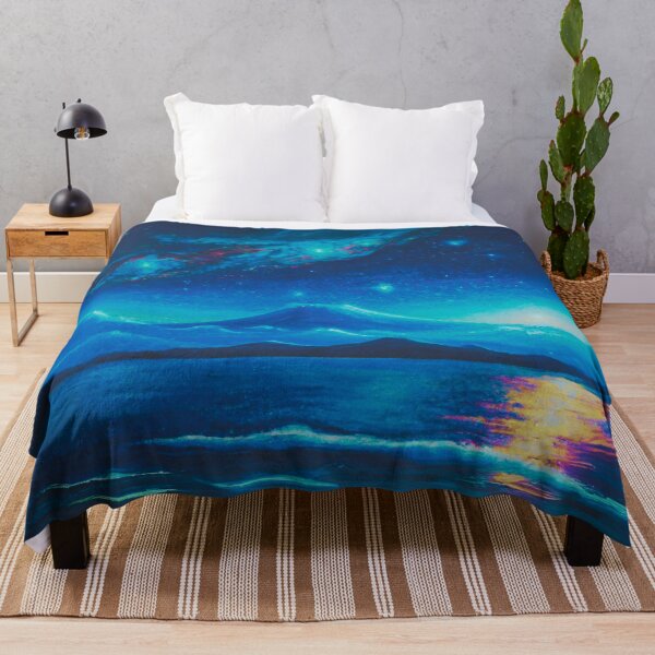 Item preview, A Beautiful aurora Starry Night with sea and fuji mountain designed and sold by MerryCrown.
