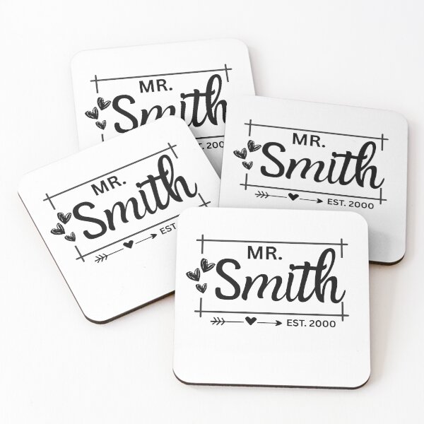 Item preview, Mr. Smith Estimated 2000 - 25th Wedding Anniversary Gift for Him Hubby Men designed and sold by Mozaic Clothes.