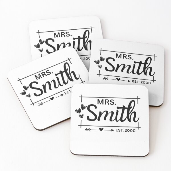 Item preview, Mrs. Smith Estimated 2000 - 25th Wedding Anniversary Gift for Her Wifey Women designed and sold by Mozaic Clothes.
