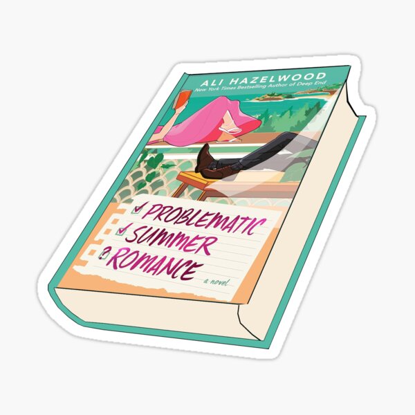 Artikel-Vorschau von Problematische Sommerromanze Ali Hazelwood Buchaufkleber, designt und verkauft von baranskini.