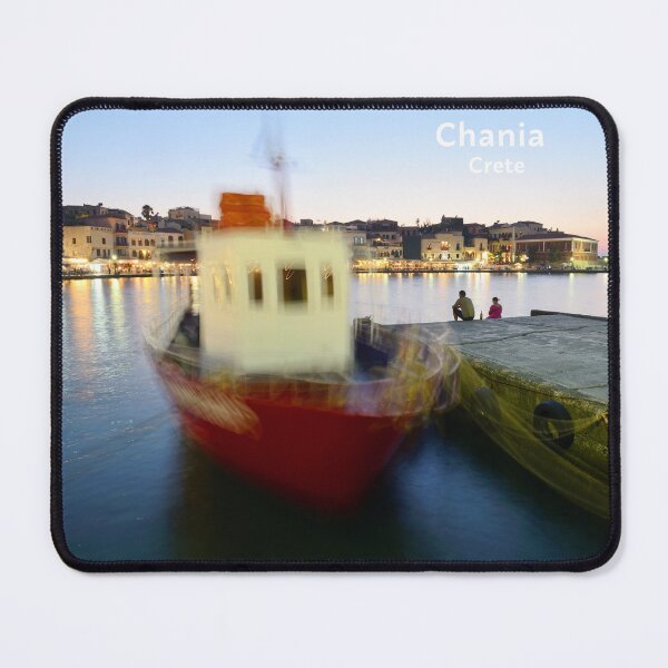 Item preview, Chania, Crete, Greece, Boats in the port of Chania designed and sold by studio838.