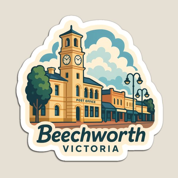 Item preview, Beechworth, Victoria – Colonial Charm Preserved designed and sold by Digital Dreams Arts.