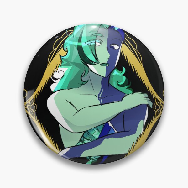 Item preview, CRYSTAL AGE PIN - Azurite-Malachite designed and sold by shimashimamom.