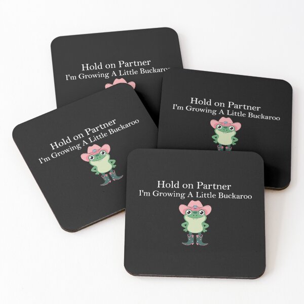 Item preview, Hold on Partner I'm Growing A Little Buckaroo designed and sold by khallidaart.
