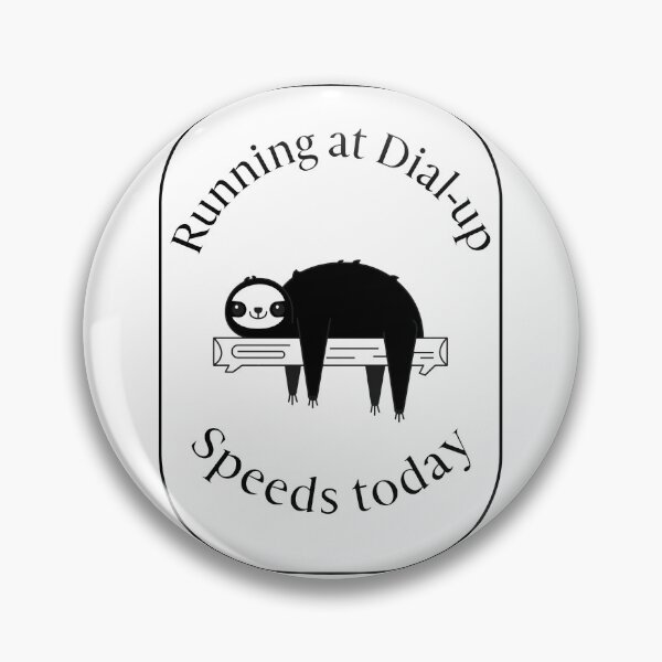 Item preview, Running At Dial-Up Speeds T-Shirt designed and sold by GlitchGearStore.