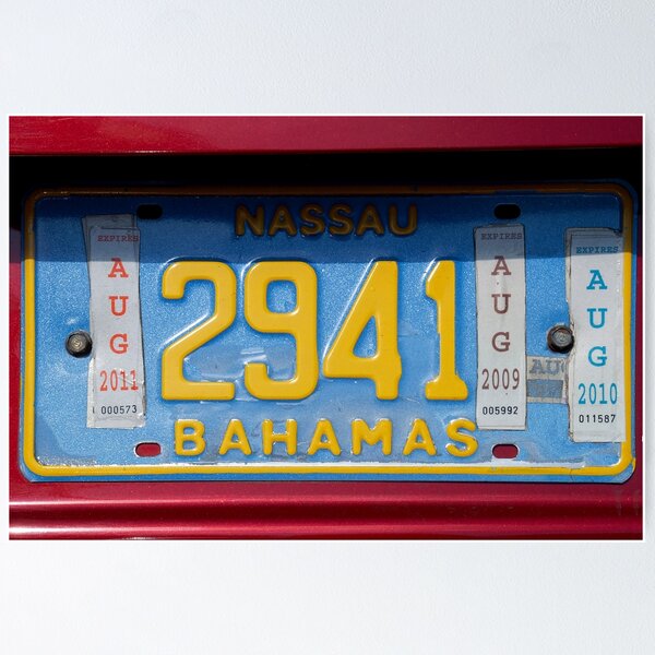 Item preview, Bahamas  license plate for bahamas lovers 2025 designed and sold by erozzz.