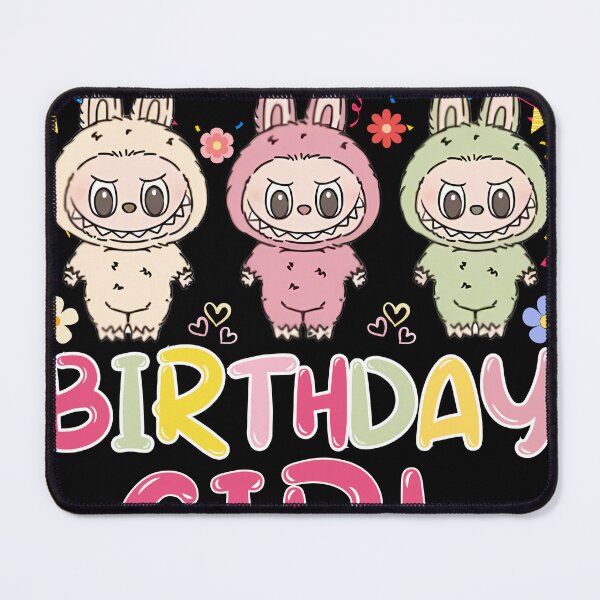 Item preview, Happy birthday girls kids teens labubu bday designed and sold by ABMO-store.