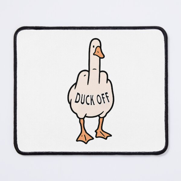 Item preview, Duck Off - Funny and Sarcastic duck 'Duck You' Middle Finger designed and sold by Psycho-Crazy.