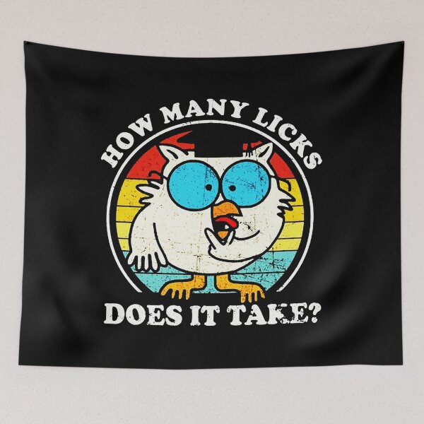 Item preview, Funny Owl How Many Licks Does It Take designed and sold by piacazervo.