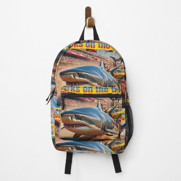 Item preview, Sharks on the Track – Because Racing Wasn’t Dangerous Enough designed and sold by Artitude Studio.