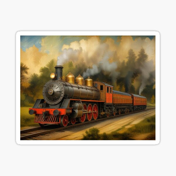 Item preview, Old Steam Engine Traine designed and sold by jeneliz42.