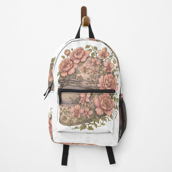 Item preview, Floral Rider – Pale Pink Motorcycle Helmet Design designed and sold by Shoot-The-Moon.