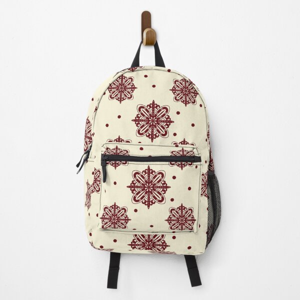 Item preview, Abstract geometric print in maroon color on light background designed and sold by Sock Garden.