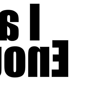 Artwork thumbnail, Lg - I am Enough MirrorT - Large Print by Nico's NovelTs
