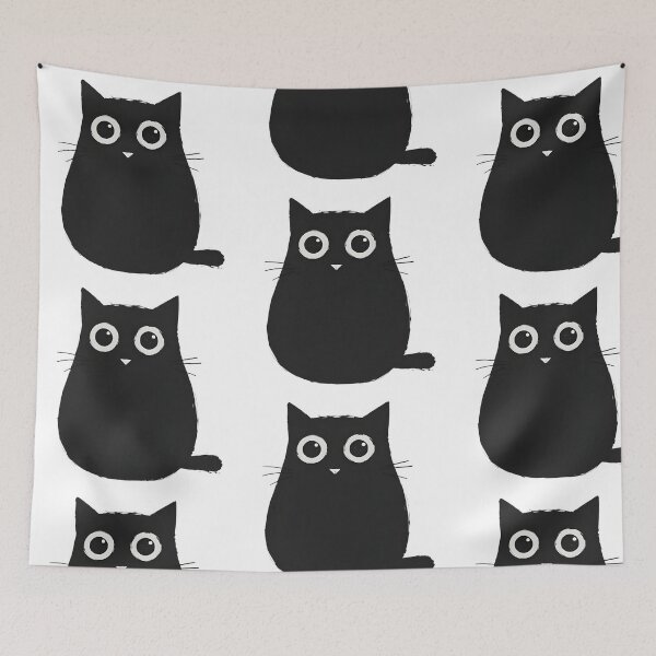 Item preview, Black Cat with Big Eyes designed and sold by Ambient Flow.