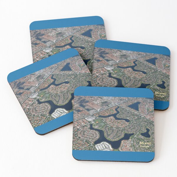 Item preview, Miami, Florida, USA, Miami city view from the plane designed and sold by studio838.