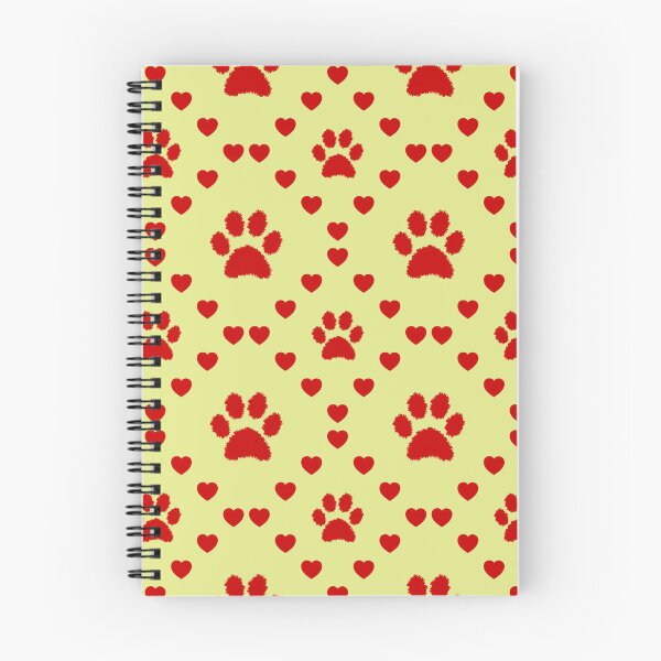 Item preview, Paw Print Splatter Nahtloses Herzmuster|Paw Print Splatter Seamless Heart Pattern (motif de cœur sans couture)|Paw Print Splatter Seamless Heart Pattern designed and sold by TheIconSmith.