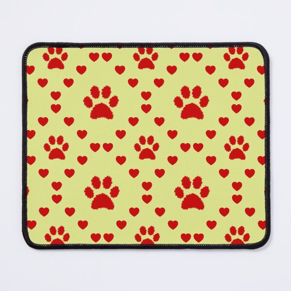 Item preview, Paw Print Splatter Nahtloses Herzmuster|Paw Print Splatter Seamless Heart Pattern (motif de cœur sans couture)|Paw Print Splatter Seamless Heart Pattern designed and sold by TheIconSmith.