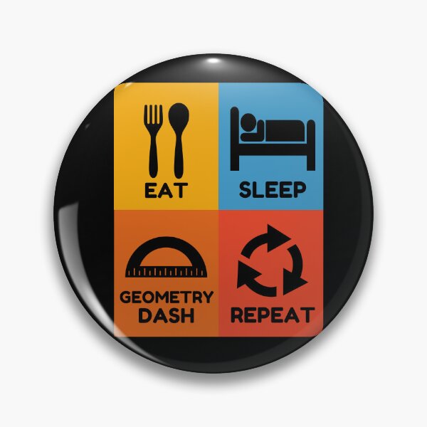 Item preview, Eat sleep geometry dash repeat designed and sold by belladesign7.