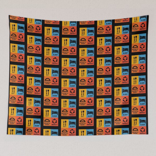 Item preview, Eat sleep geometry dash repeat designed and sold by belladesign7.