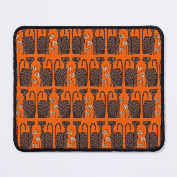 Item preview, Retro Tabby Cats in Orange designed and sold by lottibrown.