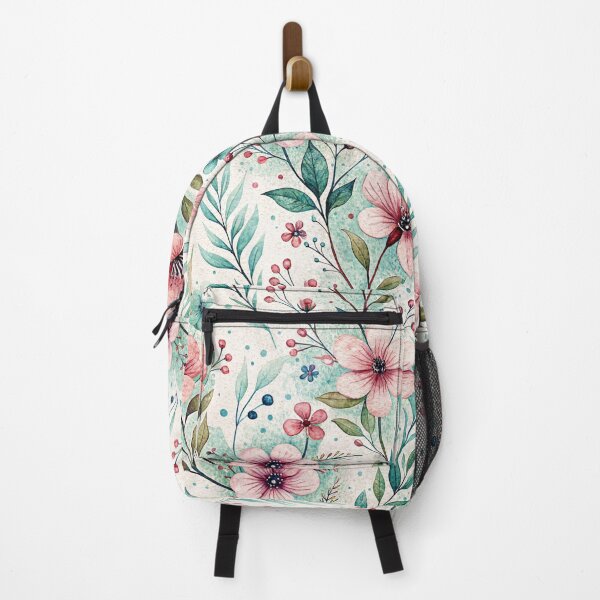 Item preview, Delicate flower pattern, romantic textile print design, watercolor flowers for clothing decoration, vintage floral design, shabby chic flower pattern, pastel flowers for home accessories designed and sold by Connys Colorful World.