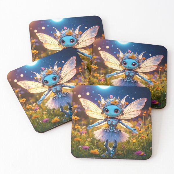 Item preview, Pixie Ballerina Robot Dancing In The Moonlight designed and sold by Lee Hiller Designs.