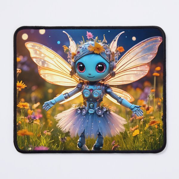 Item preview, Pixie Ballerina Robot Dancing In The Moonlight designed and sold by Lee Hiller Designs.