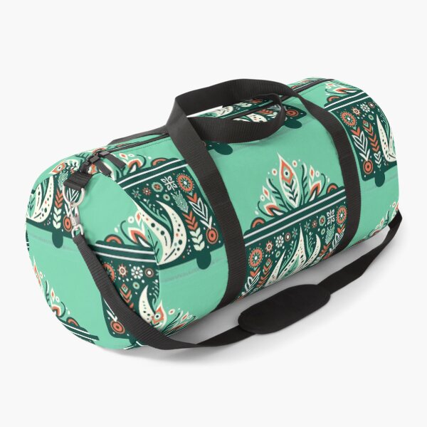 Item preview, Scandinavian Folk Art Elegant Motif Green Dumpster Fire by heidiannemorris © designed and sold by FOLK ART FUSION by heidiannemorris.