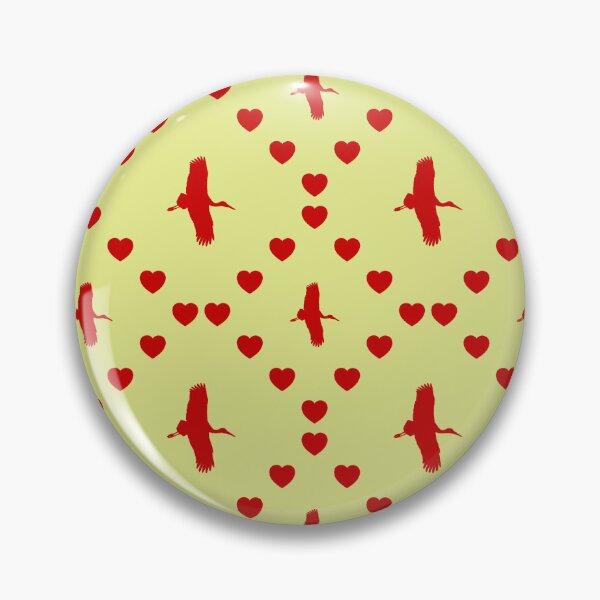 Item preview, Storch Nahtloses Herzmuster|Cigogne sans couture|Stork Seamless Heart Pattern|Cicogna Modello di cuore senza cuciture designed and sold by TheIconSmith.