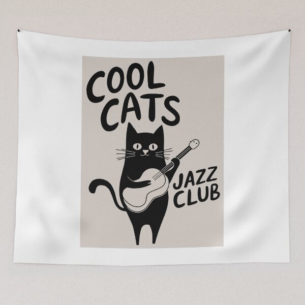 Item preview, Cool Cats Jazz Club designed and sold by Angry Swan Designs.