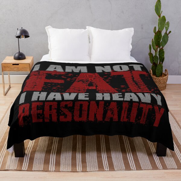 Item preview, I Am Not Fat - I Have Heavy Personality (Dimmed Down Version) designed and sold by Bearded Jester Designs.