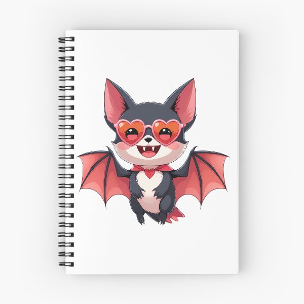 Item preview, Cute vampire bat with tiny fangs wearing heart-shaped sunglasses designed and sold by EnigmaVoid.