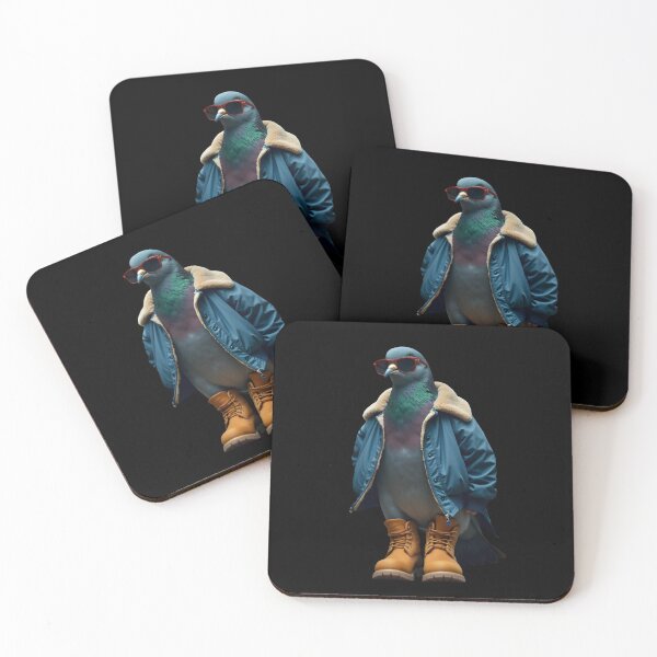 Item preview, Stylish Pigeon in Jacket and Sunglasses designed and sold by Ambient Flow.