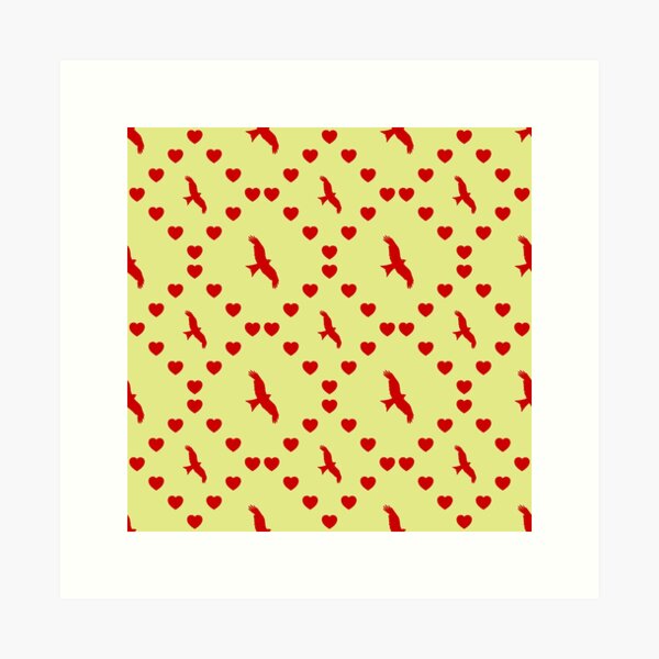 Aperçu de l'œuvre Falke Nahtloses Herzmuster|Cœur de faucon sans couture|Falcon Seamless Heart Pattern|Falco Modello di cuore senza cuciture créée et vendue par TheIconSmith.