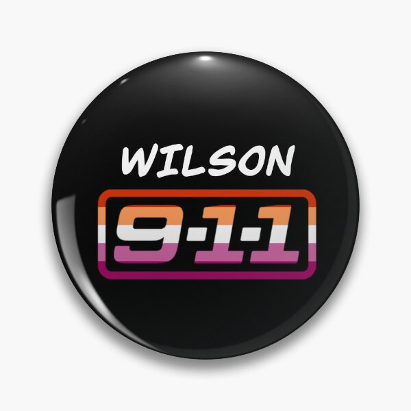 Item preview, 911 Wilson nametag - Lesbian // WLW flag designed and sold by Chaoticviper.