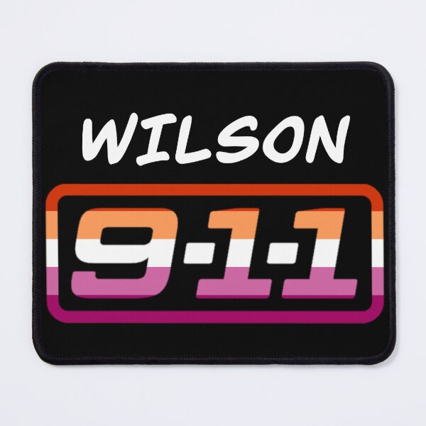 Item preview, 911 Wilson nametag - Lesbian // WLW flag designed and sold by Chaoticviper.