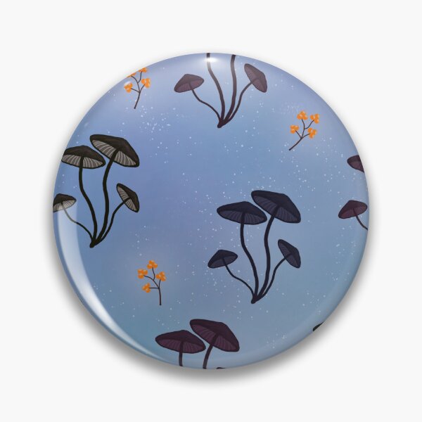 Item preview, Autumn mushroom and flower print designed and sold by Martapp.