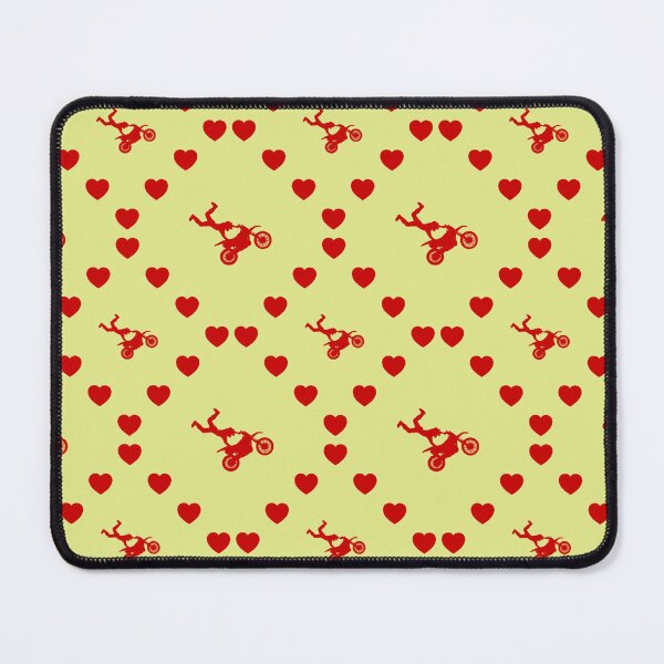 Item preview, Dirt Bike Stunt Nahtloses Herzmuster|Dirt Bike Stunt - Modèle de cœur sans couture|Dirt Bike Stunt Seamless Heart Pattern|Stunt di Dirt Bike Modello di cuore senza cuciture designed and sold by TheIconSmith.