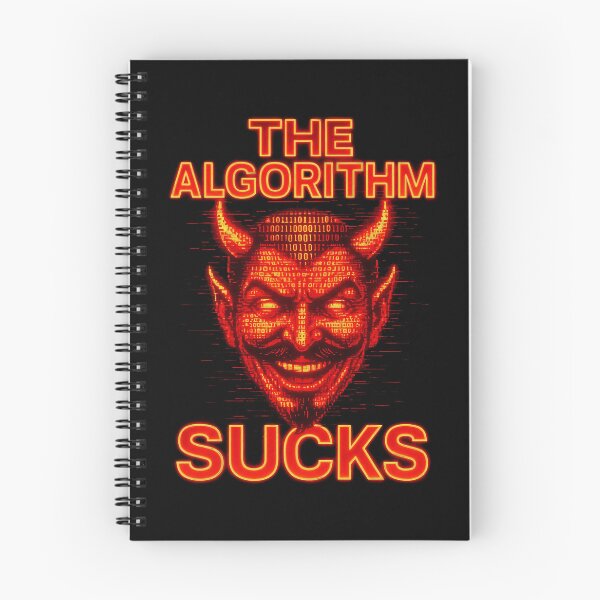 Item preview, The Algorithm Sucks – Glitch Devil Meme Tech Rage Design designed and sold by Victor Shadehorn.