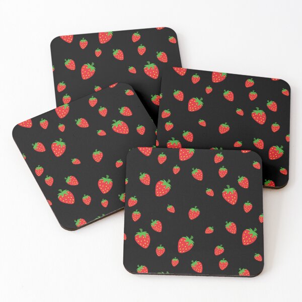 Item preview, Pattern of strawberries of different sizes designed and sold by Martapp.