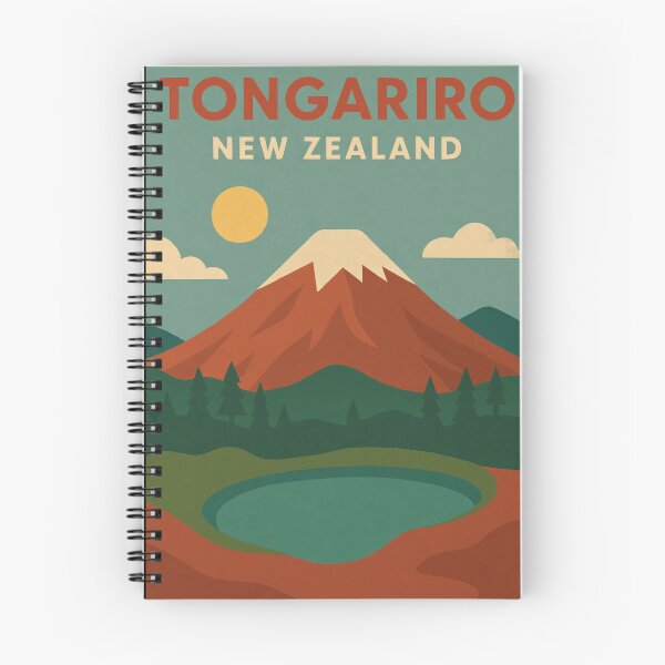 Item preview, Explore Volcanic Landscape of Tongariro in New Zealand - Travel Art designed and sold by turtlestart.