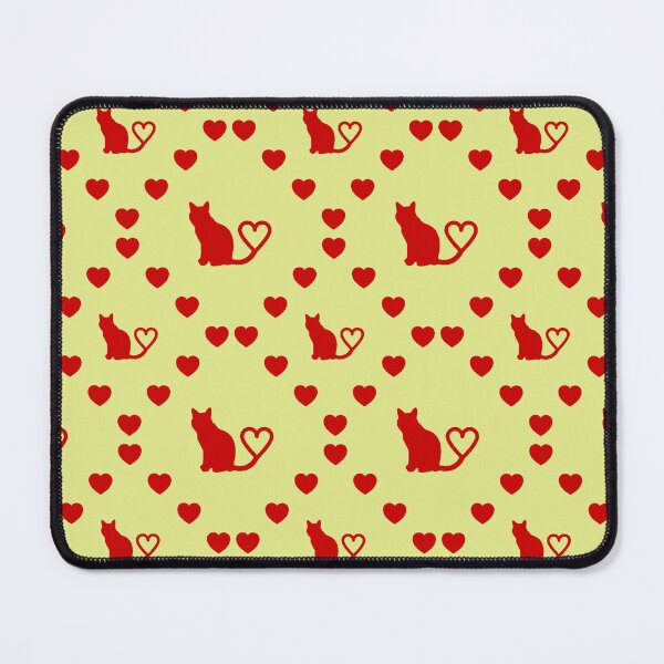 Item preview, Katze Herzschwanz Nahtloses Herzmuster|Modèle de cœur sans couture pour queue de chat|Cat Heart Tail Seamless Heart Pattern|Modello di cuore senza cuciture con coda di gatto designed and sold by TheIconSmith.