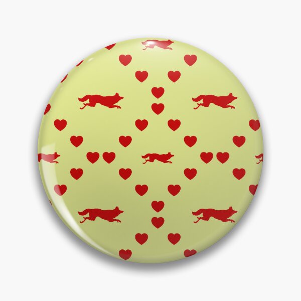 Item preview, Fuchs Nahtloses Herzmuster|Fox Seamless Heart Pattern (motif de cœur sans couture)|Fox Seamless Heart Pattern|Volpe Modello di cuore senza cuciture designed and sold by TheIconSmith.